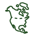North America map icon