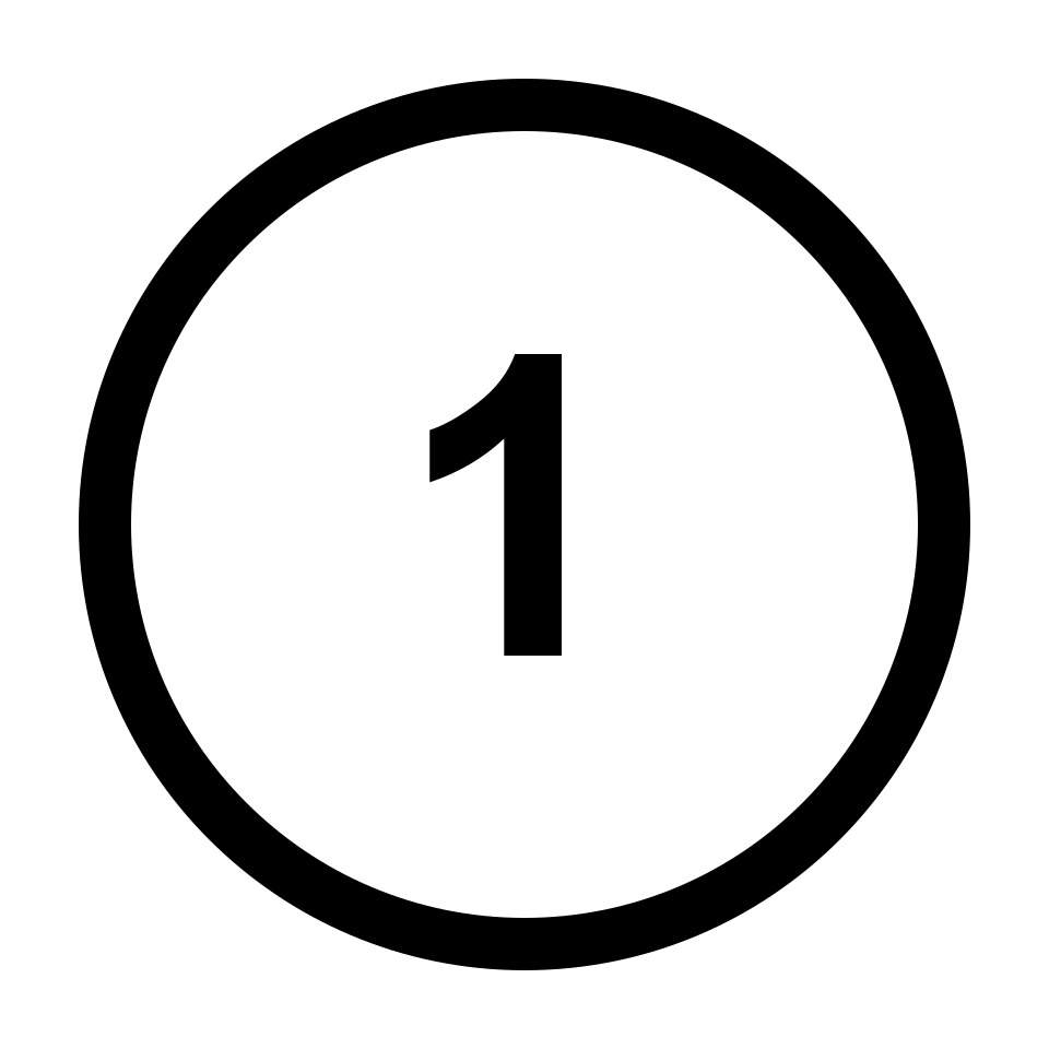 number-1-outline