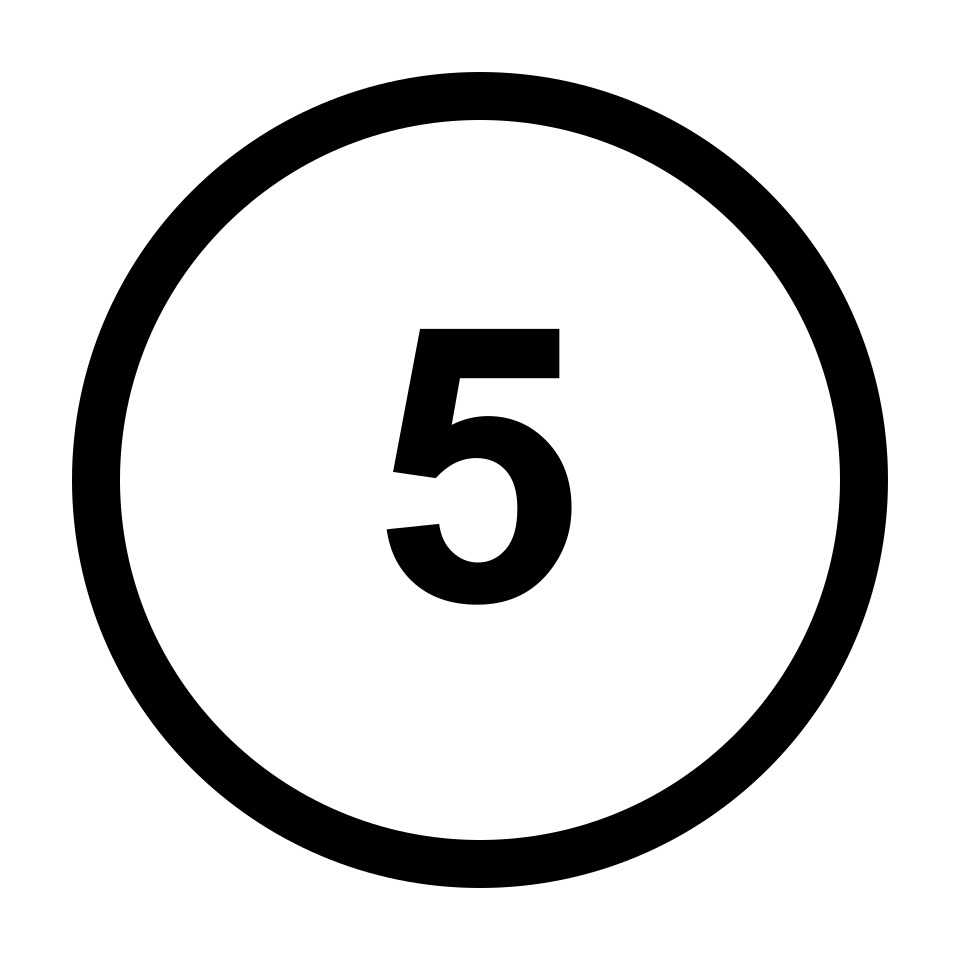 number-5-outline