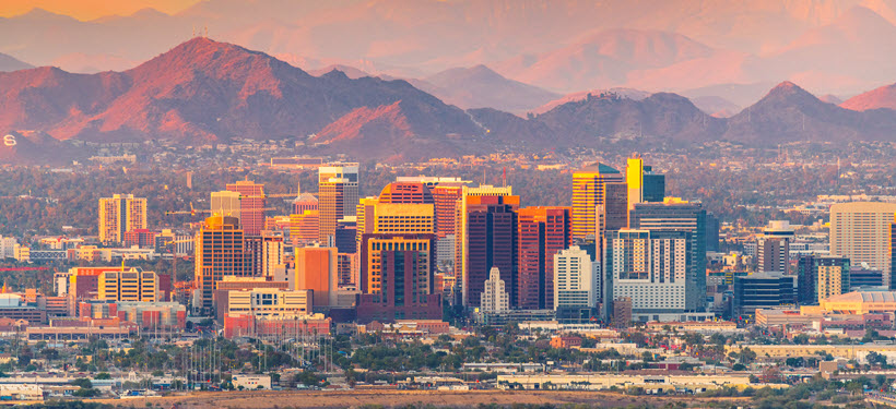 Phoenix, Arizona city skyline