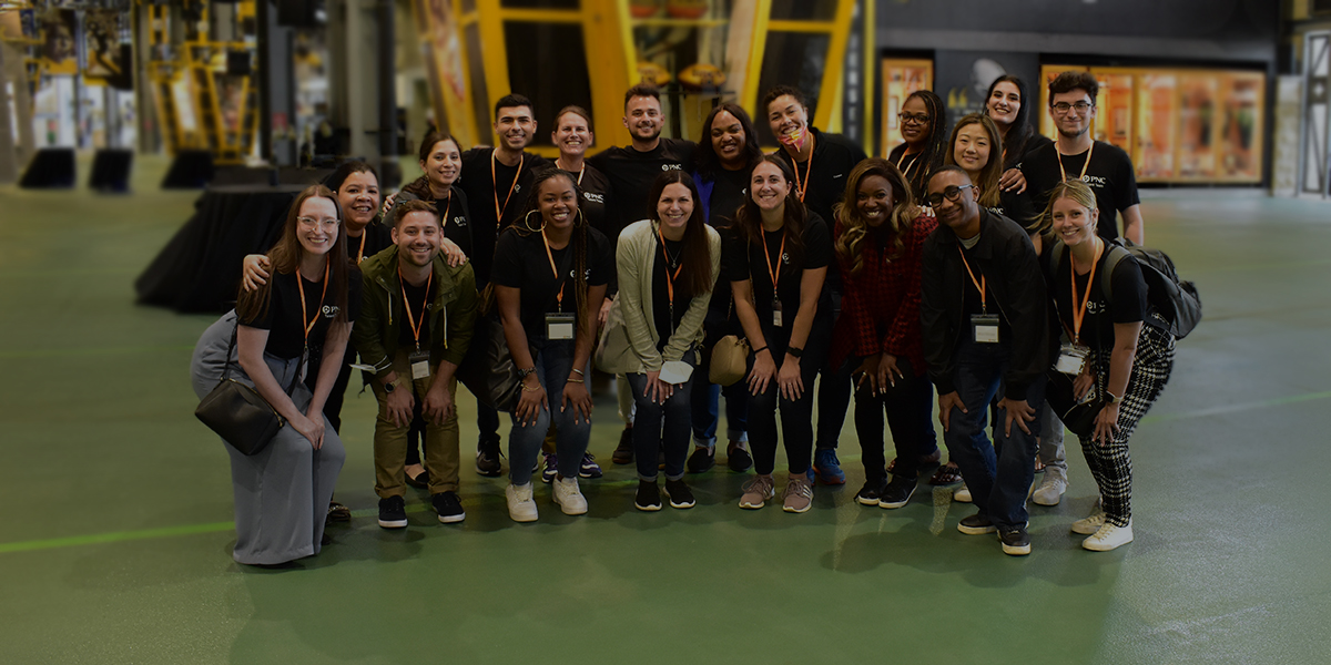PNC Campus Recruiting team grouped together for a photo