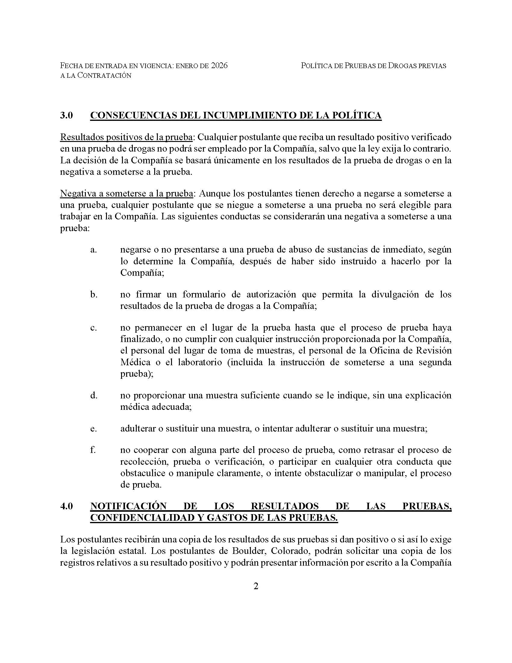 2026Pye-BarkerPre-employmentDrugTestingPolicynon-DOT_Spanish_Page_2