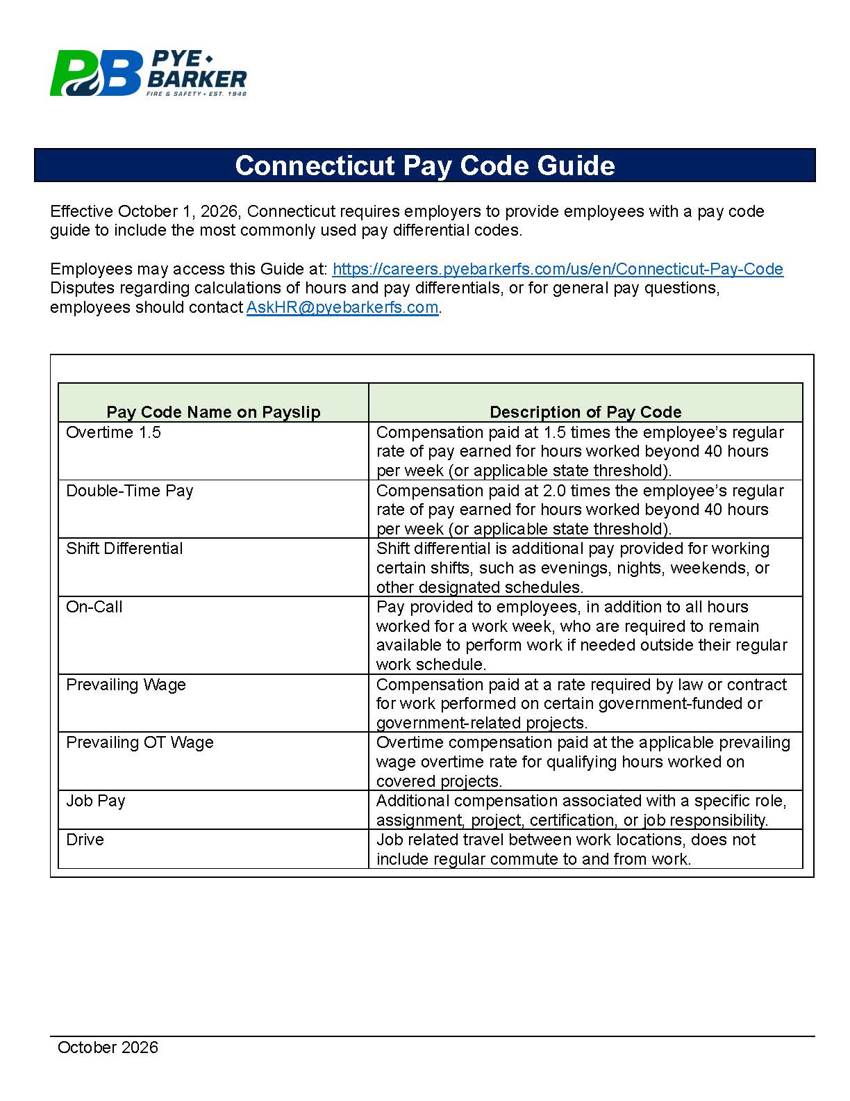 ConnecticutPayCodeGuide