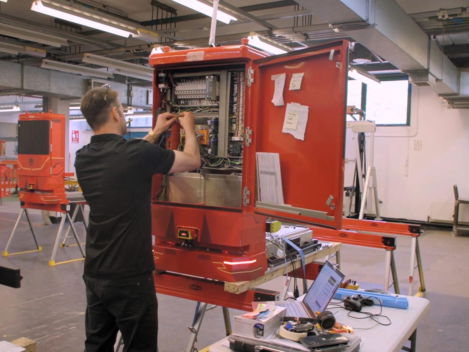 engineer wiring automated guided vehicle