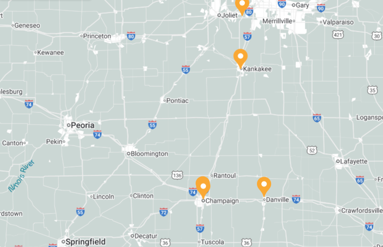 CentralILlocations