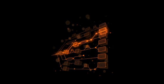 Visualization of a process flow