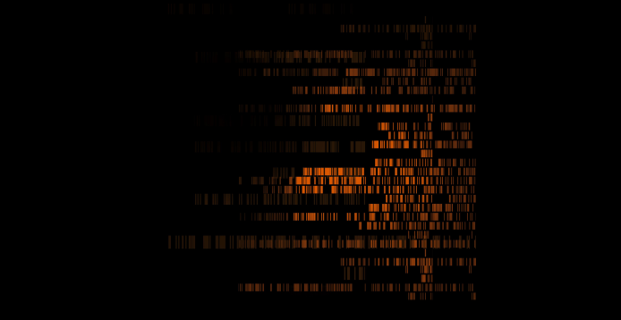 Visualisation des données sur fond noir