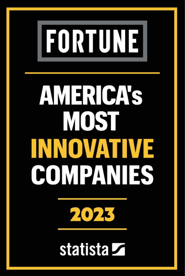 Forbes 2024 America's Best-in-State Employers logo, featuring a black circle with aqua border, text, and the phrase "Powered by Statista" at the bottom. 