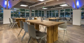 relaxed lunch room