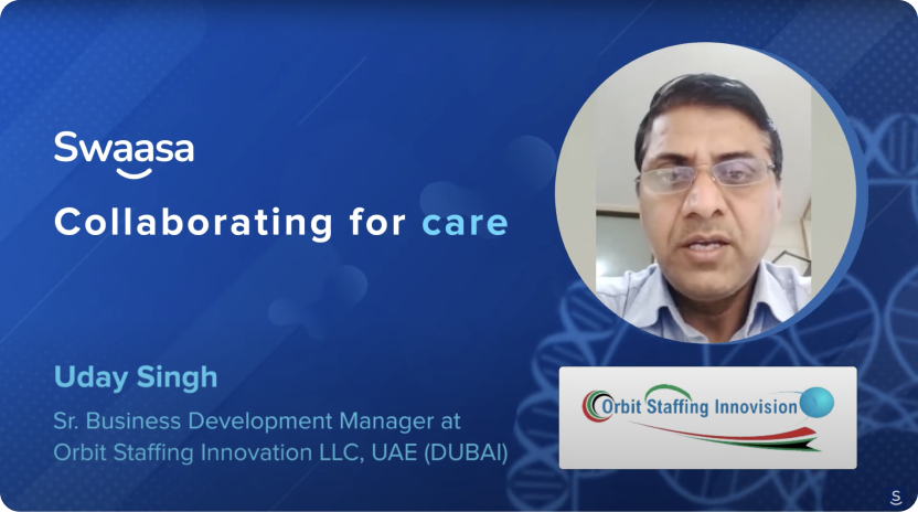 Swaasa received Testimonial from Orbit Staffing Innovations Manager