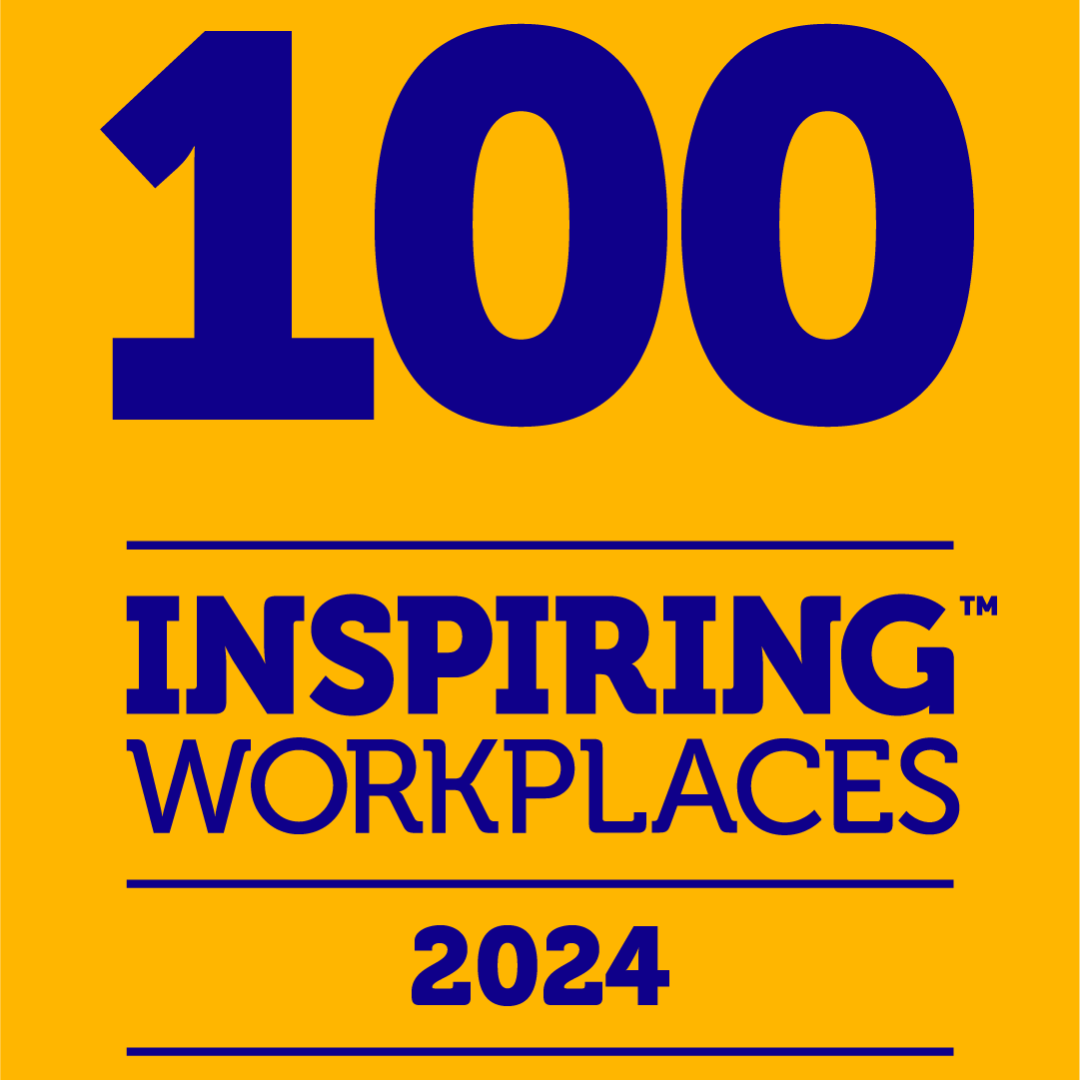 100 Inspiring Workplaces 2024 plaque 