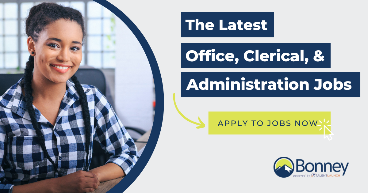 Office, Clerical, and Administration jobs at Bonney