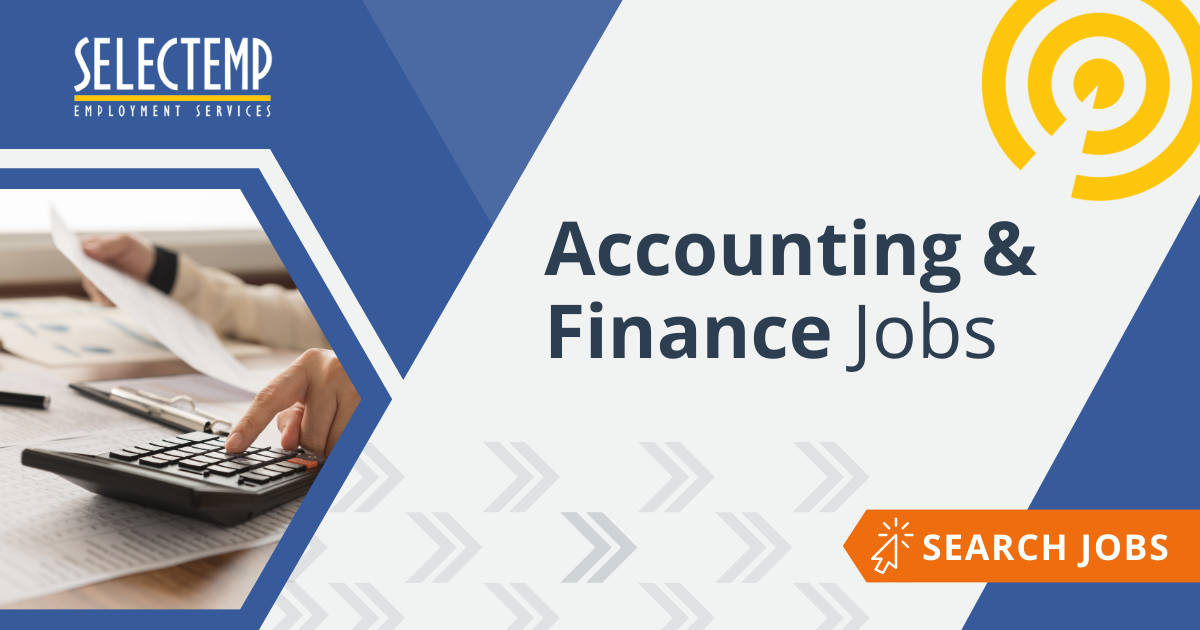 Accounting and Finance Jobs Selectemp Employment Services