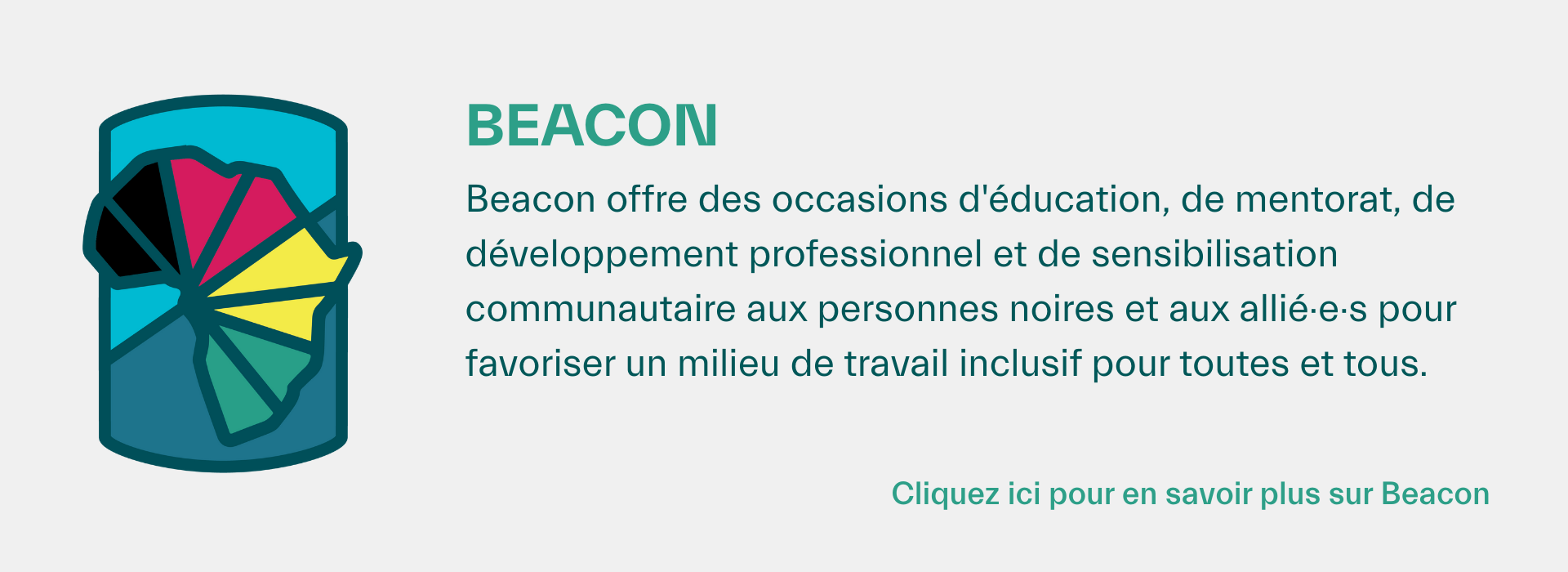 Une carte avec des informations sur le Beacon