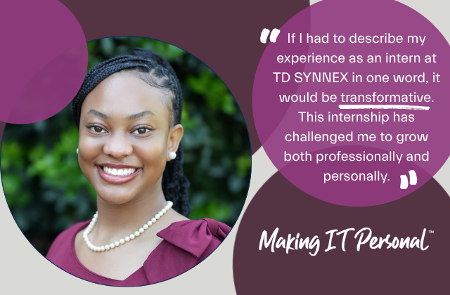 A headshot of Kamille Whaley with a quote from the blog.