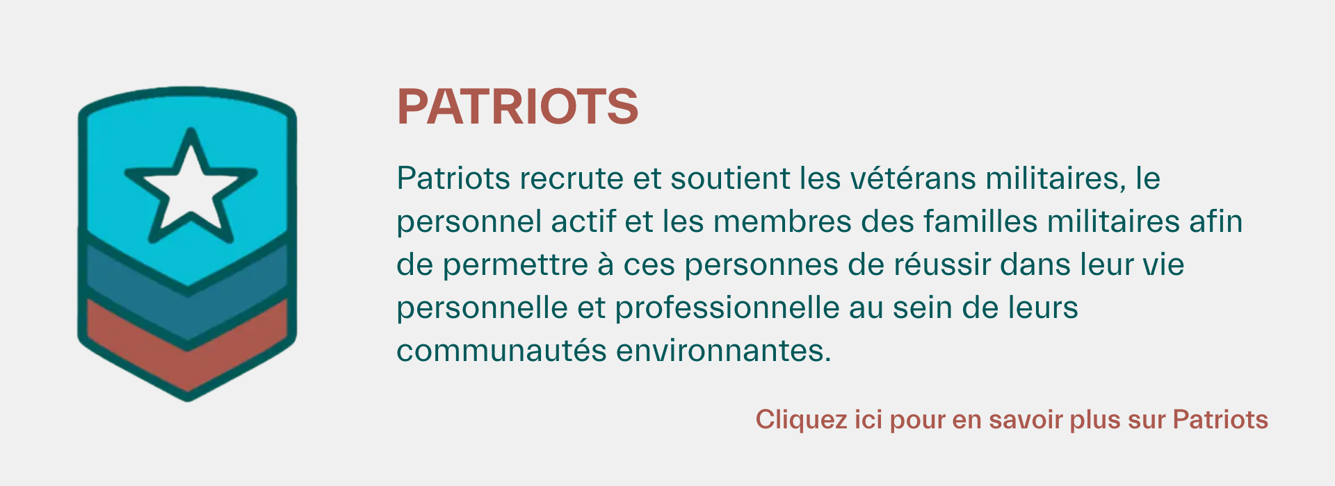 Une carte avec des informations sur le Patriots