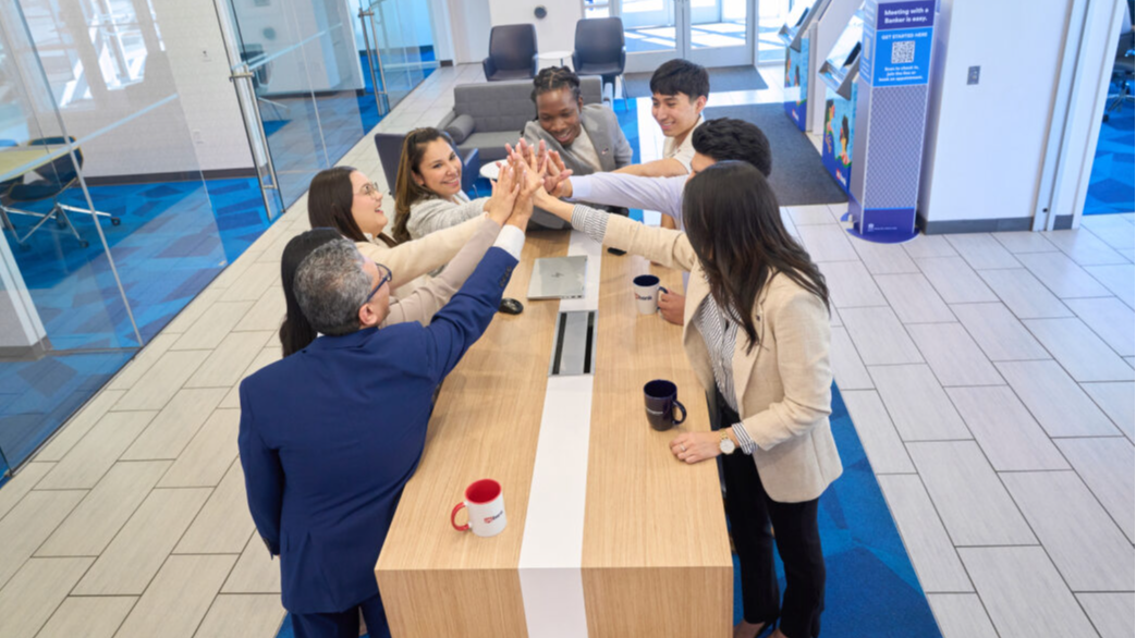 Illustration of employees working in different environments