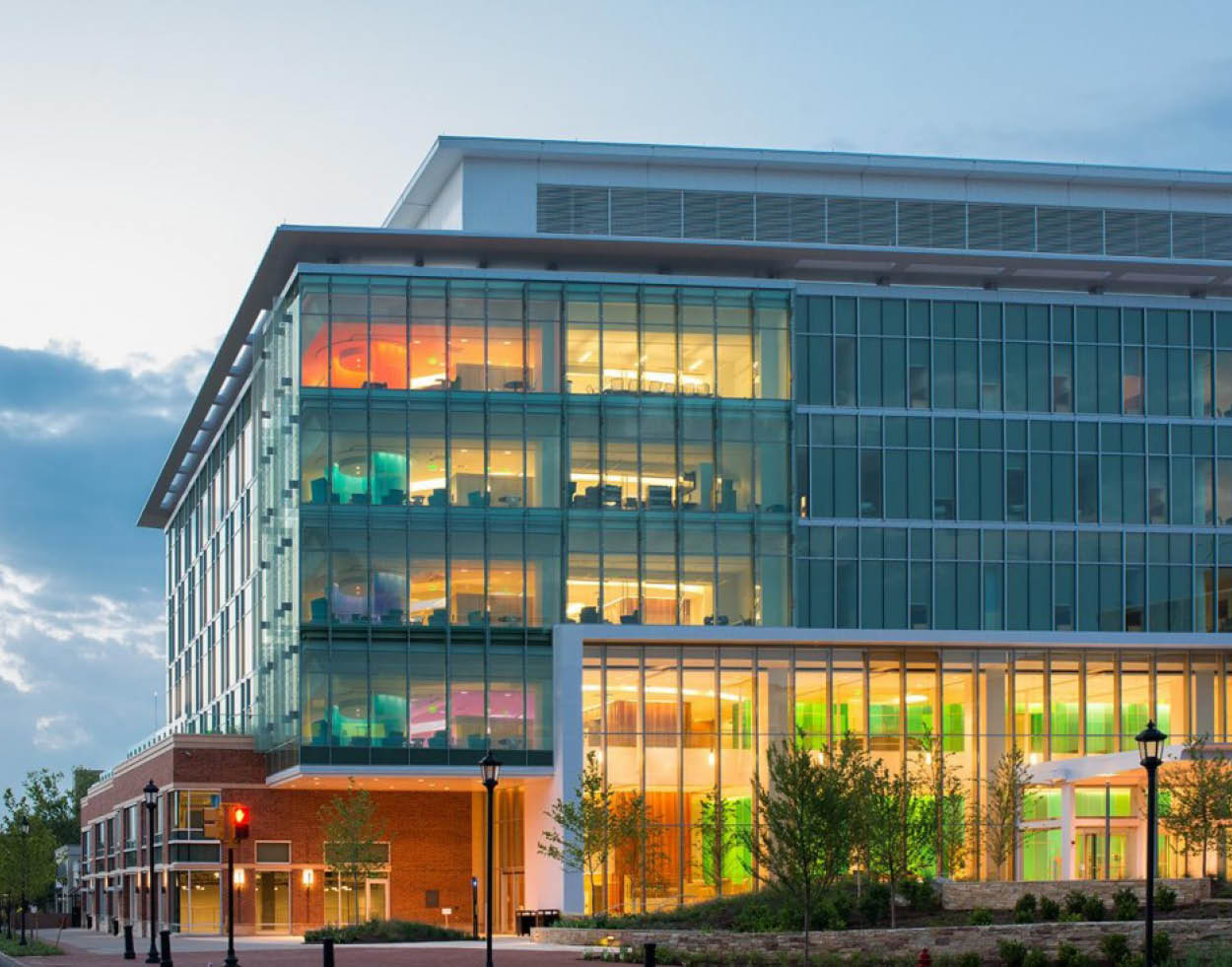 Battle Building at dusk