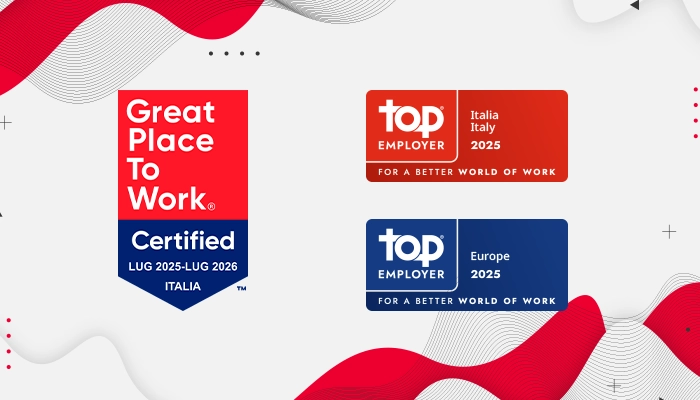 Great Place to Work 2024 e Top Employer banner Verisure