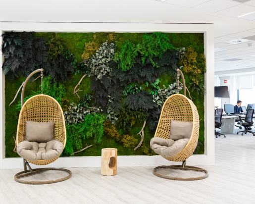 Verisure customer service employees playing table tennis