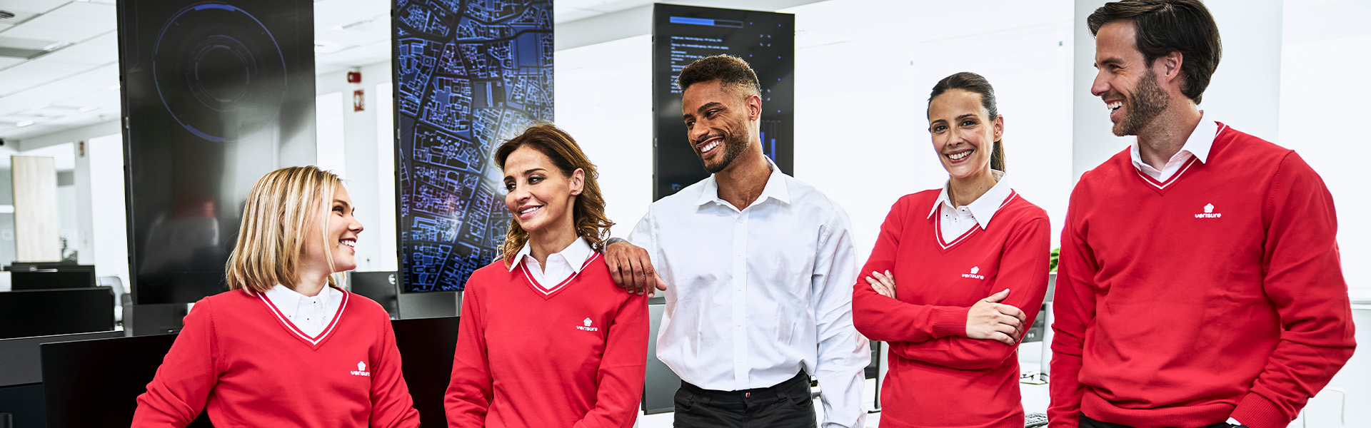 Employees at Verisure office