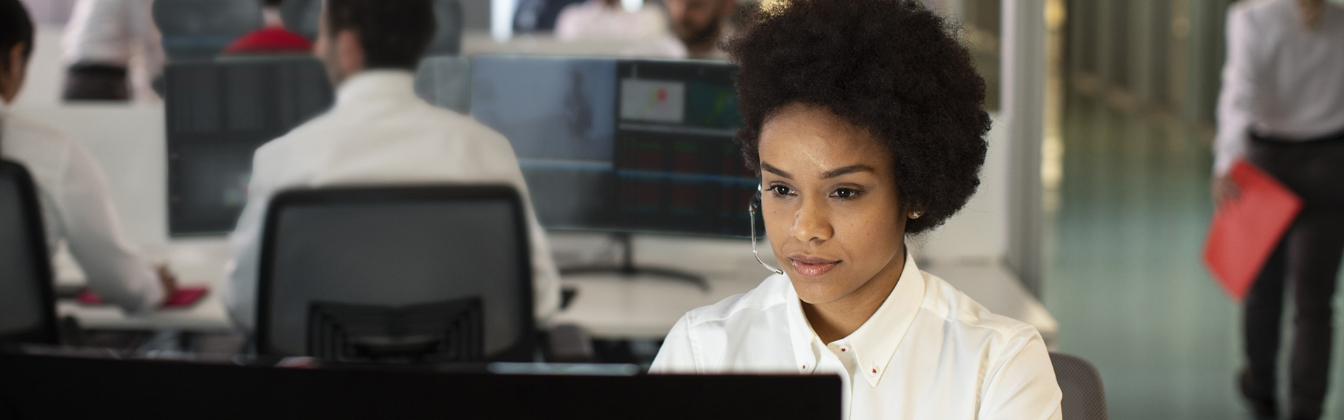 Empleados en la oficina de Verisure