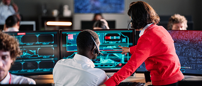 Senhora no computador