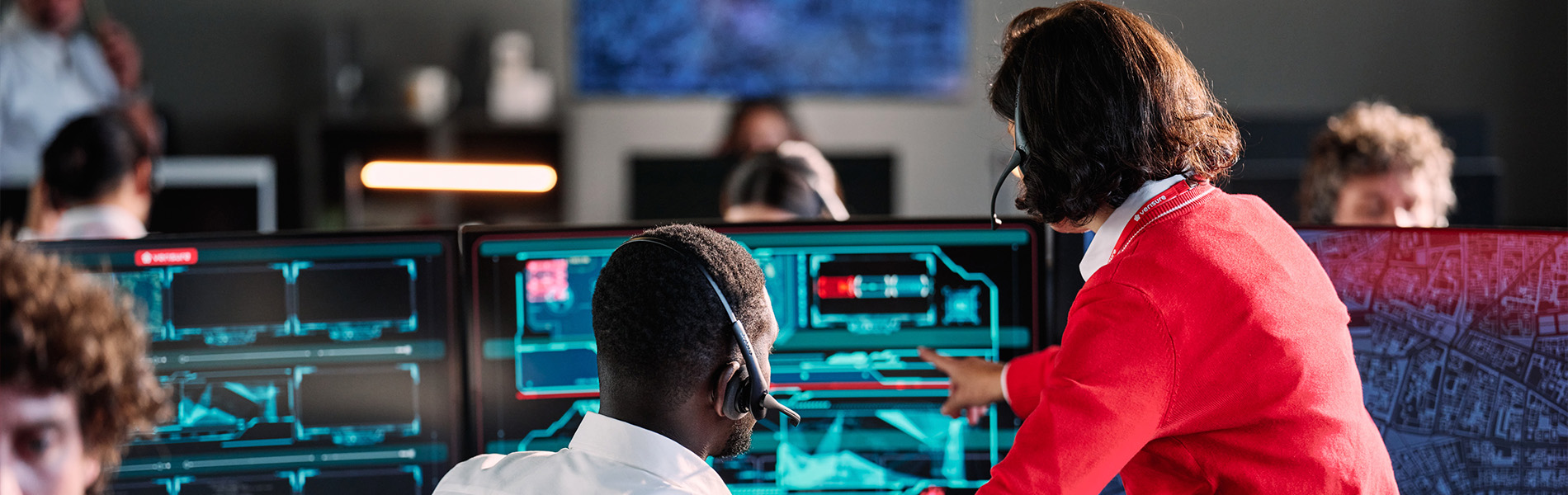 Empleados en la oficina de Verisure