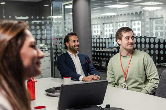 Onboarding process at Verisure office