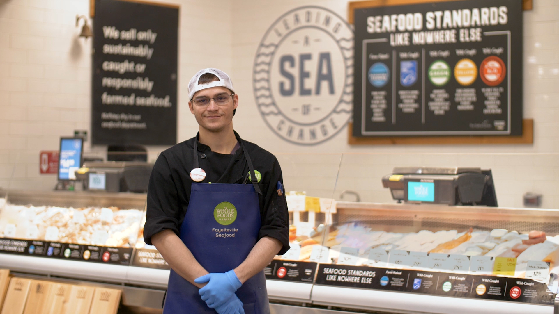 The Deli Counter of a Whole Foods Market Grocery Store Editorial