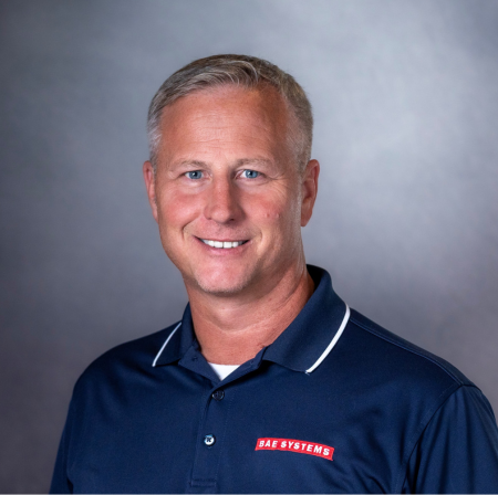 Headshot of Chris Davison, BAE Systems veteran recruitment program manager.