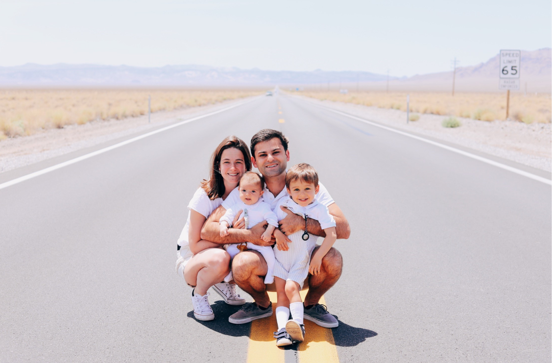 Carolina with her family