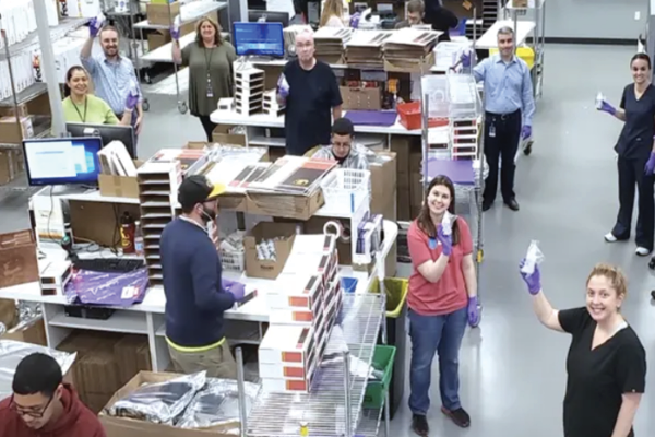 Employees in our pharmacy shipping department