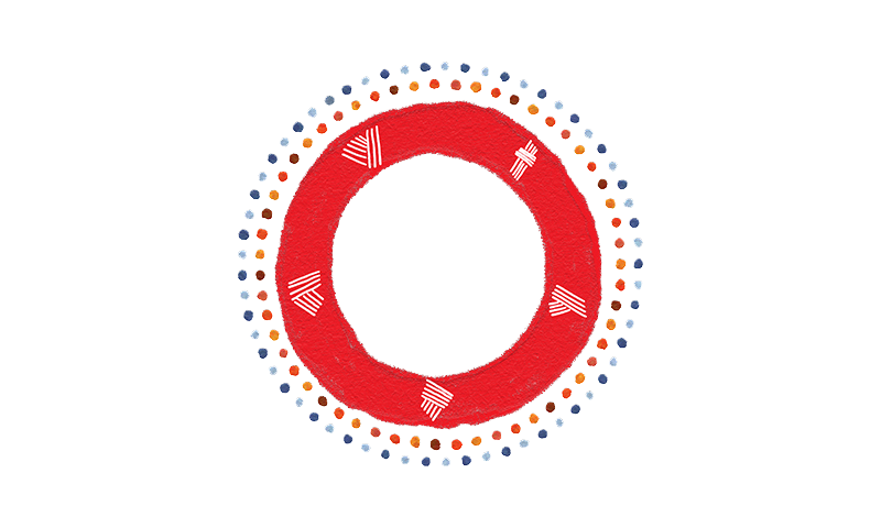 Aboriginal artwork by Nikita Ridgeway