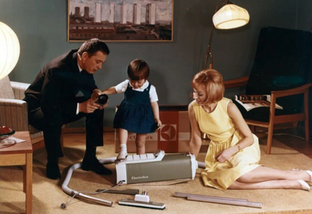 1950s home with new vacuum