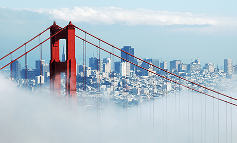 A picture looking over skyline of San Francisco.