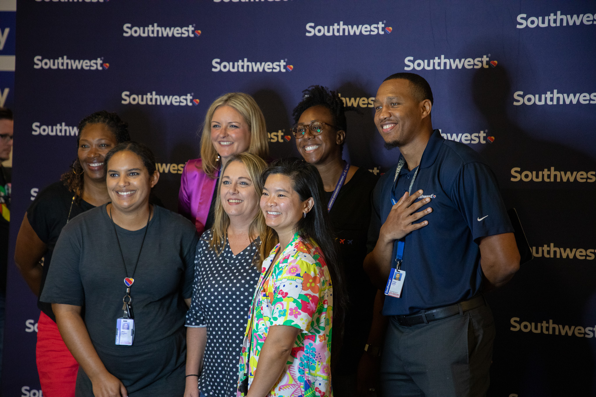 Photo of Employees taking a photo together