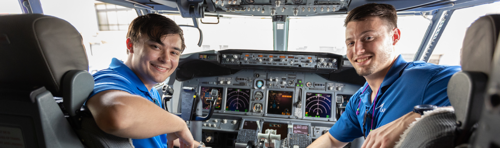 Destination 225° Cadets in Southwest Airlines flight deck