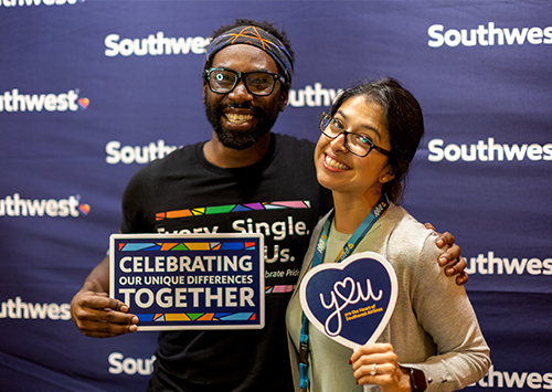 Two Southwest Employees smiling at the camera