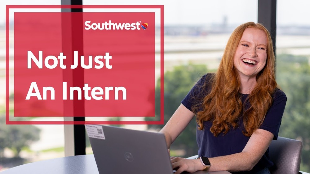 Employee Mary Carol pictured at Southwest Airlines Headquarters building. 