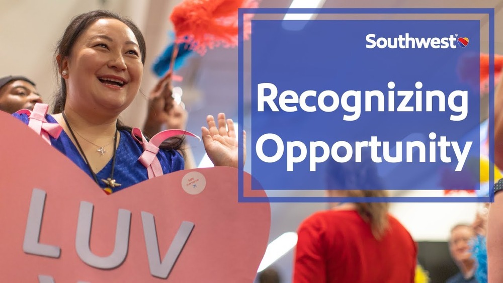 Employee Kiki pictured at Southwest's New Hire welcome event