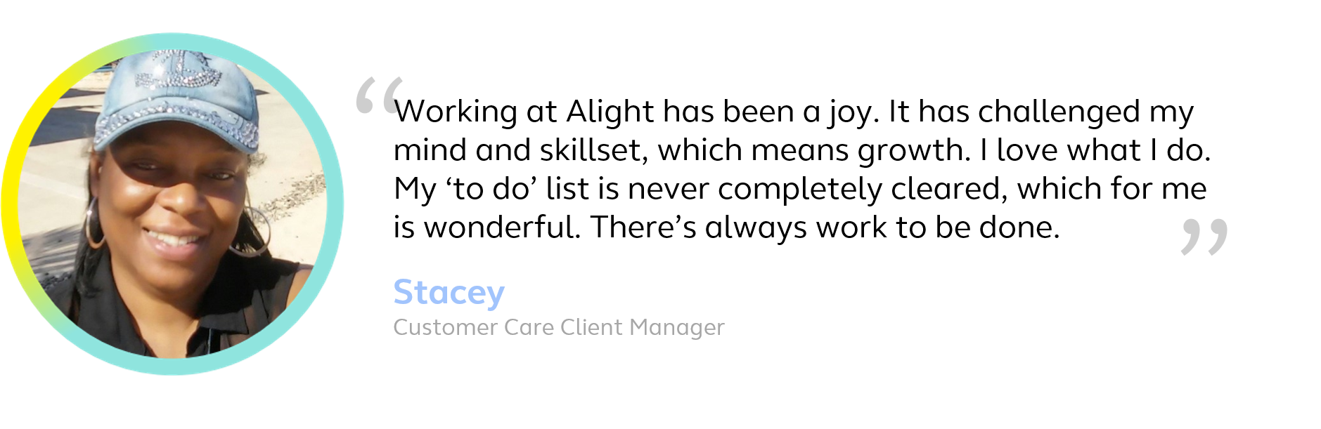 Customer Care colleague testimonial