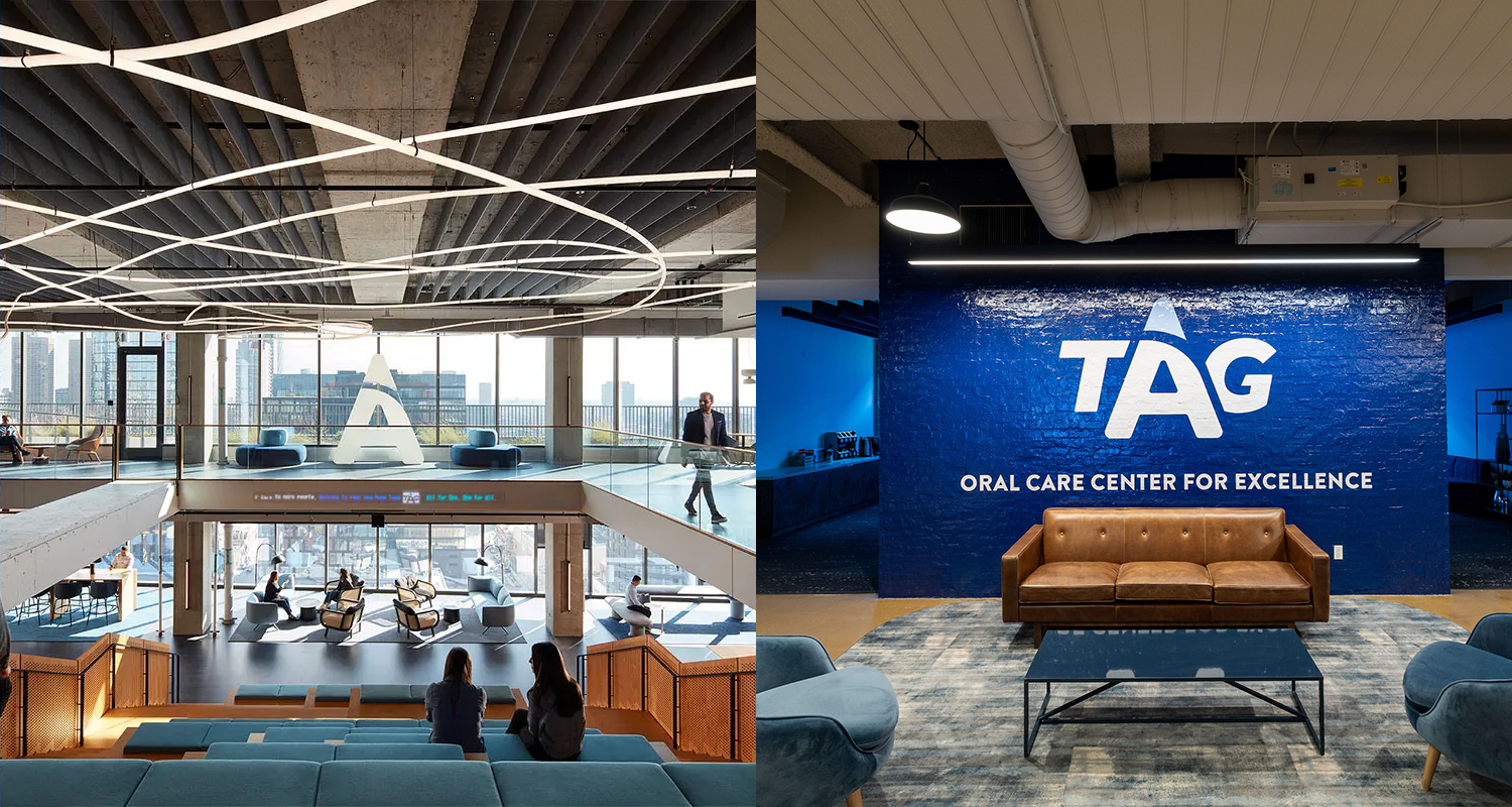 Outside view of the TAG U building along side the interior