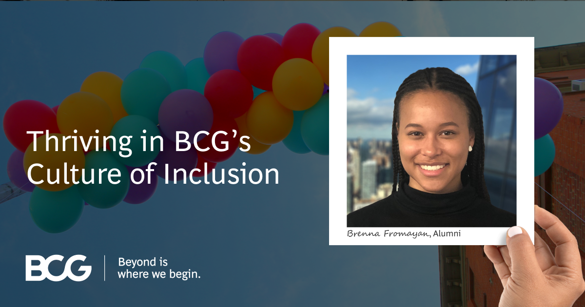 Thriving In BCG's Culture Of Inclusion | BCG