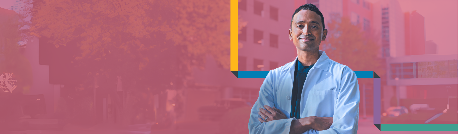 physicians speaking on stairs