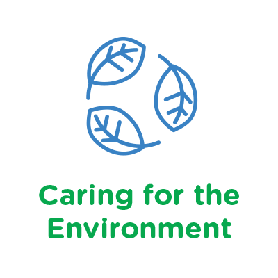 icon of leaves in circle