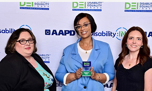 Three ABLE members receiving award