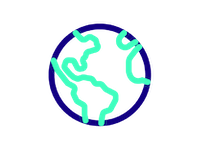 Icon of a globe