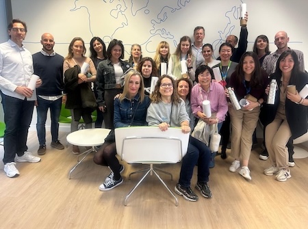 Spain team gathering together for a group photo