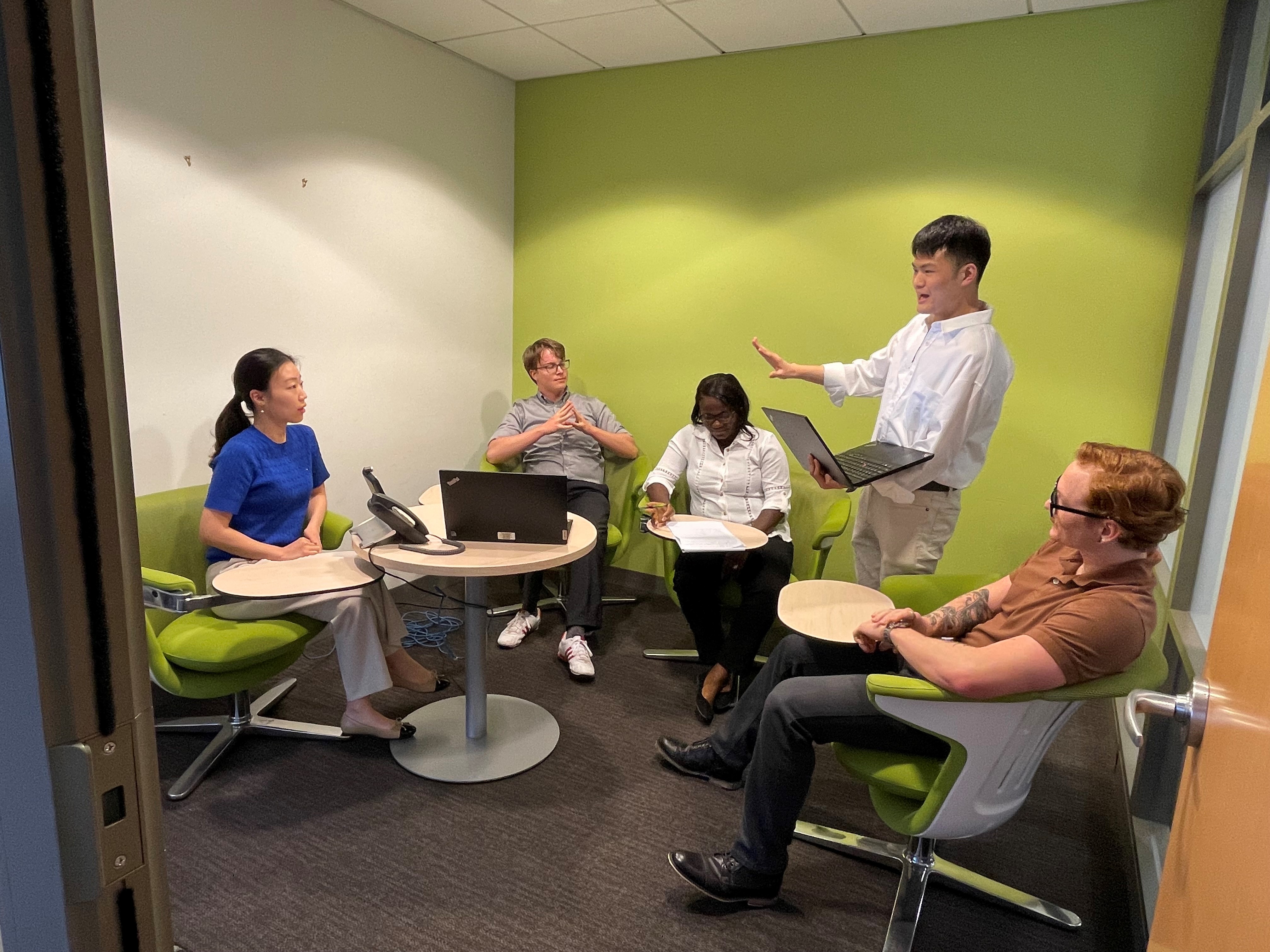 ALDP associates participating in a team meeting